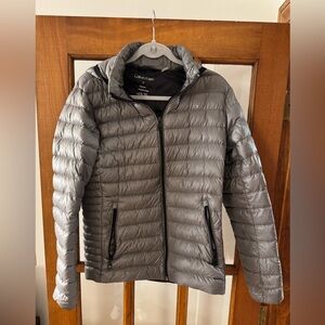 Calvin Klein Men's Silver Puffer Jacket